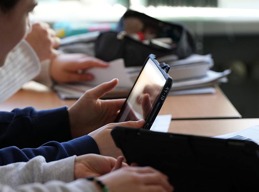 Tablets im Klassenzimmer 