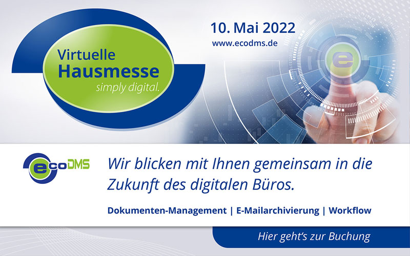 Virtuelle Hausmesse der ecoDMS GmbH