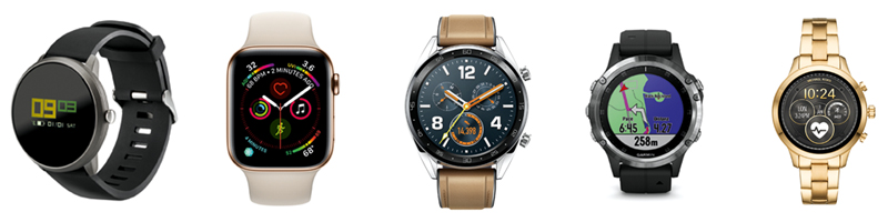 Smartwatches unterschiedliche Modelle