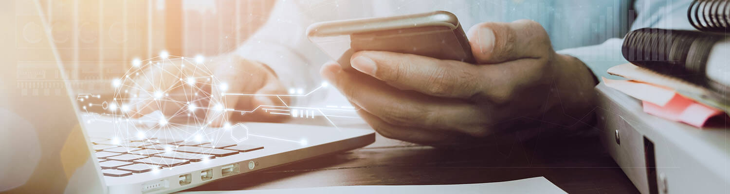 Arbeiten mit Smartphone